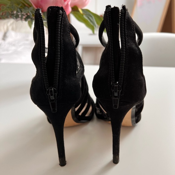 MANGO | Suede Heels Sandals - Picture 4 of 5